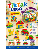 Tiktak Lego (500 Parça) - Tik-Tak Puzzle - Küçük Bloklar - Tik Tak Legolar Oyuncak