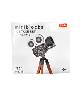 Mini Blok Vintage Kamera Yapım Seti Lego 341 Parça (Çok Renkli)