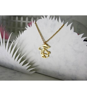 Altın Kaplama Origami Tavşan