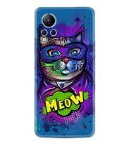 Infınix Note 12 Kılıf Silikon Desen Özel Seri Super Meow 1715