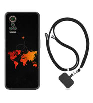 General Mobile GM 21 Pro GM 22 Pro Plus Kılıf Boyun Askılı Silikon İz Bırakan Uçak 1778