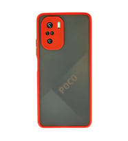 Xiaomi Poco F3 Kılıf Montreal Silikon Kapak - Kırmızı