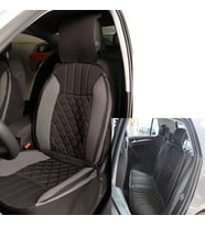 Space Elegance 5'li Koltuk Kılıfı Set Minder Siyah-Gri / KLMNY542