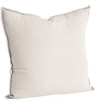 Graciella Collection%100 Keten Kuş Tüyü Dolgulu Püsküllü Yastık, 1 Adet (1'li Paket) Doğal