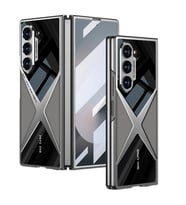Galaxy Z Fold 6 Kılıf Ultra İnce Kamera Korumalı PC + Deri Arka Yüzey Zore X-Pro Kapak