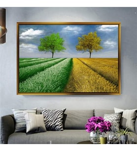 Altın Çerçeveli dekoratif tablo a164 (Gold)