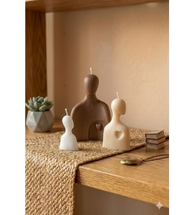 Mumelia Candles Aile Sıcaklığı - Doğal Soya Dekoratif Mum -Kahve