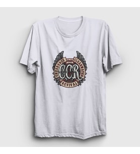 Presmono Unisex Beyaz Ccr Creedence Clearwater Revival T-Shirt 489523tt (Beyaz)