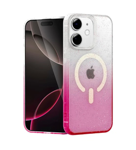 Newface Apple iPhone 12 Pummel Shiny Magsafe Kapak - Pembe