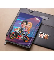 Bk Gift Kişiye Özel Sevgililer Karikatürlü Beyaz Defter-111 , Arkadaşa Hediye , Sevgiliye Hediye