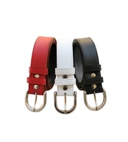 Çocuk Kemer 3"lü Set Deri (Çok Renkli)
