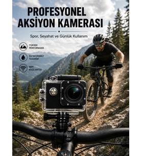 Profesyonel Video Çekimleri İçin 1080p Full Hd Aksiyon Kamerası