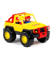 Polesie Oyuncak Safari Jeep 36643, Çocuklar İçin Figürlü Oyuncak Jeep (Sarı)