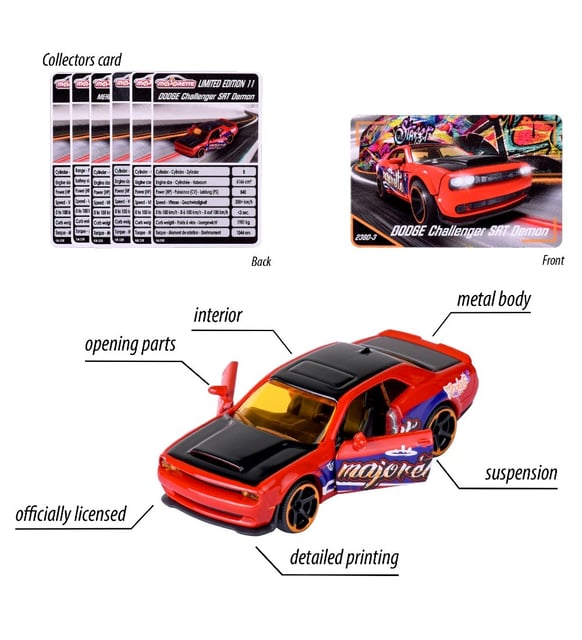 Majorette Limited Edition 11 238D-3 Dodge Challenger SRT Demon