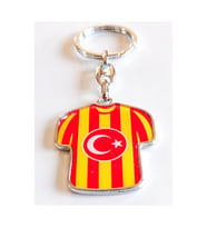 Sarı kırmızı Takım Formalı Metal Anahtarlık