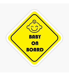 Baby On Board Arabada bebek var Oto Sticker Etiket 19CM md22