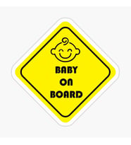 Baby On Board Arabada bebek var Oto Sticker Etiket 19CM md22
