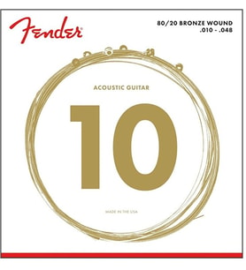 FENDER 80/20 BRONZE ACOUSTİC STRİNGS BALL END 70XL .010 - .048 GAUGES STRİNG SETS