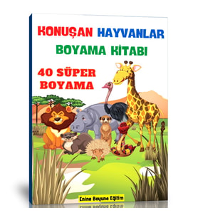 Konuşan Hayvanlar Boyama Kitabı