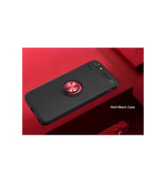 Apple iPhone 6 Uyumlu Kılıf Zore Ravel Silikon Kapak (Siyah-Kırmızı)