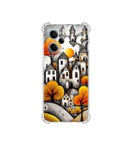 PrintiFy Redmi Note 12 Pro 5g ile Uyumlu Düşlerin Dansı Serisi Göçebe Şatolar Tasarımlı Uv Baskılı Köşe Korumalı Antişok Kılıf