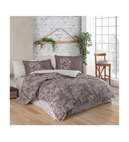 Hobby Çift Kişilik Poplin Nevresim Takımı Dream Kahve