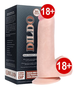 AGR Dildo Series Pürüzsüz Silikon Sabitlenebilir Realistik Penis 20 cm