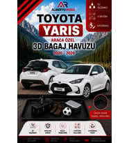 Toyota Yaris 2020 - 2026 Araca Özel 3D Bagaj Havuzu