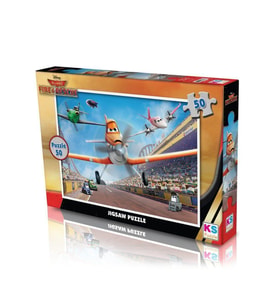 50 Parça Planes Puzzle - Çocuklar İçin Eğitici Yapboz