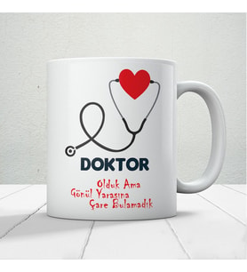 14 Mart Tıp Bayramı Doktor Olduk Ama Gönül Yarasına Çare Bulamadık Baskılı Kupa Bardak