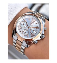 Ferro FL21259A-E 36 mm Rose Gold/Metalik Gri Kadın Kol Saati+ Bileklik