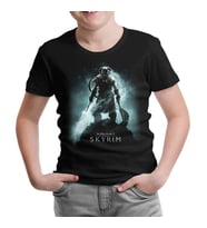 Skyrim - Dawnguard Siyah Çocuk Tshirt
