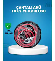1200 Amper Akü Takviye Kablosu 2 Metre İzoleli Bakır Uçlu