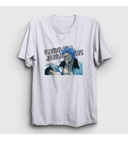 Presmono Unisex Beyaz Grimmjow Anime Bleach T-Shirt 127450tt