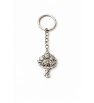 Çiçek Buketi Figürlü Metal Tasarım Anahtarlık