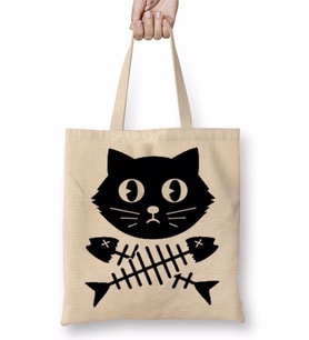 Kill All Men Kedi Cats Bez Çanta Uzun Saplı