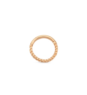 Rose Altın Burgu Clicker Piercing