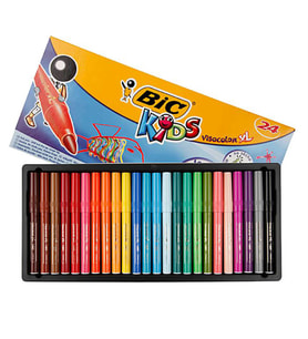Bic Vısa Keçeli Kalem Yıkanabilir Jumbo 24 Renk 8290051