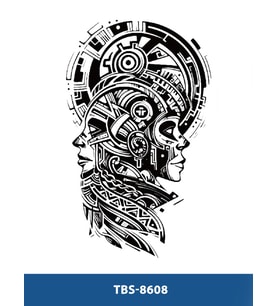 TBS-8608 ORTA BOY YÜZ DESEN GEÇİCİ DÖVME-TATTO