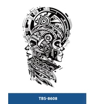 TBS-8608 ORTA BOY YÜZ DESEN GEÇİCİ DÖVME-TATTO