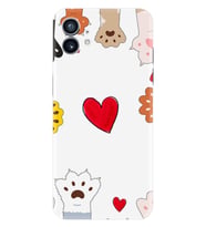 Nothing Phone 2 Kılıf Desenli Silikon Platinium Series Kedilerin Aşkı 1903