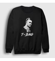 Presmono Unisex Siyah T-Bag Prison Break Sweatshirt 276431tt