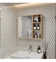 Rosepal Mobilya Luna Banyo Tuvalet Aynalı Lefkas Dolap 65'
