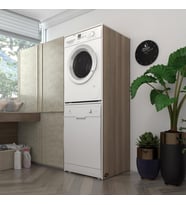 Kenzlife çamaşır-bulaşık makinesi dolabı katinka crd 180*70*60 banyo çift katlı kapaksız arkalıksız