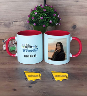 Matematik Mühendisi Kupa Bardak Kırmızı Fotoğraflı Mühendisler Günü Hediyesi