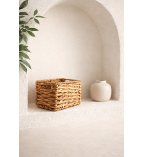 Hasır Sağlam Su Sümbülü 20,5x15x14cm Düzenleyici/Sepet/Organizer