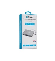 S-link SL-USB-C58 USB3.1 Metal to VGA+HDMI4K-2K+3.