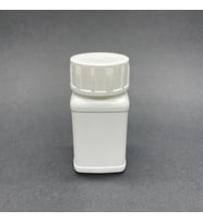 100 cc Tablet Şişesi  - Kapaklı- 100ml Kapsül Kutusu x 10 Adet (Beyaz)