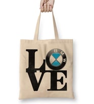 Love Bmw Aşk Bmw Bez Çanta Uzun Saplı