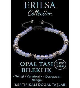 Sertifikalı Fasetli AAA+ Terahertz ve Opal Taşı Bileklik – İnce Model Yaratıcı İlham (Çok Renkli)